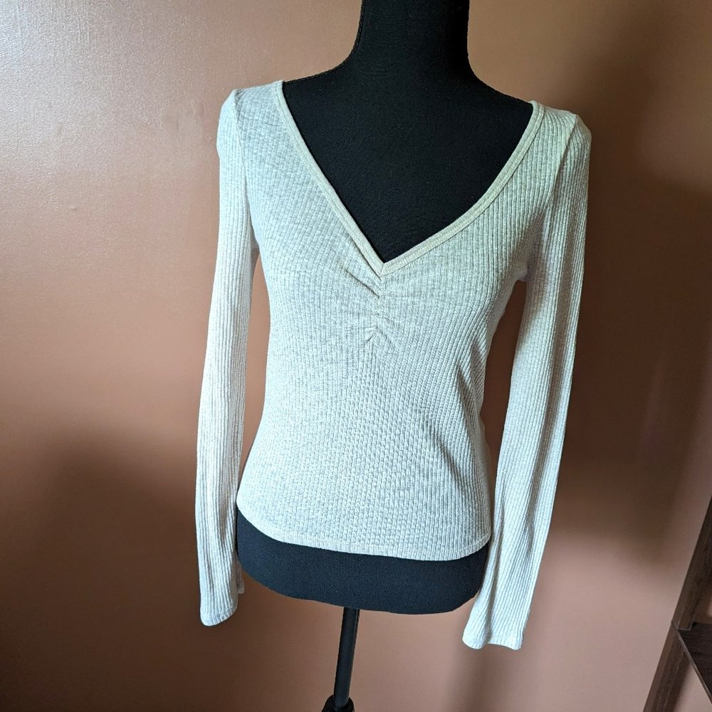 Ruched Top - Cream